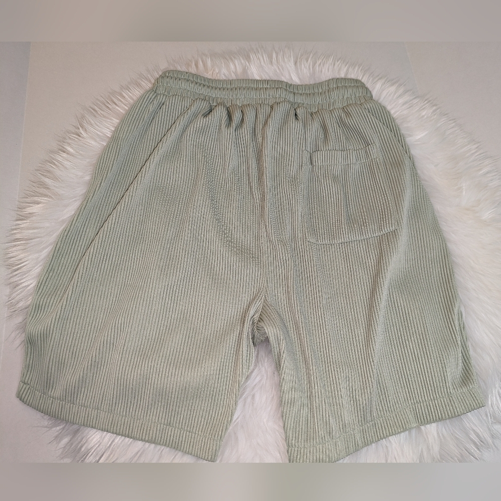 Coofandy Mens Casual Ribbed Elastic Drawstring Waist Shorts Size M EUC - Picture 2 of 9
